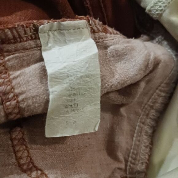 Pink Blush brick red distress jean shorts size small - Picture 2 of 6